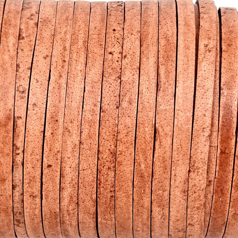 GENIQUE 3mm Leather Cord, 1/8 inch Leather String Cord for Shoe Laces, Necklace, Bracelets, Jewelry Making, Crafting (3mm Light Brown Distressed 5Mtr) - Image 4